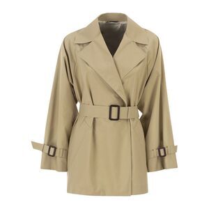 Weekend Maxmara Women Wkdovatta - Short Trench Coat In Water-Repellent Canvas